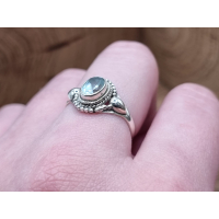  echt zilveren ring met topaas  